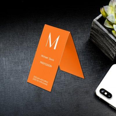 neon orange - bold monogram