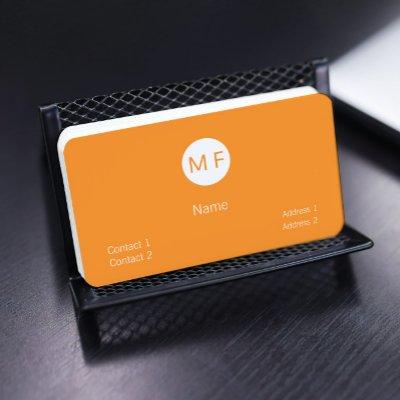 neon orange  monogrammed