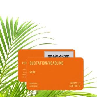 neon orange  -  QR code