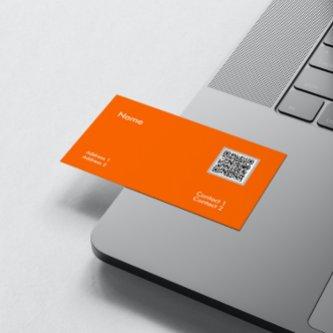 neon orange  - QR code