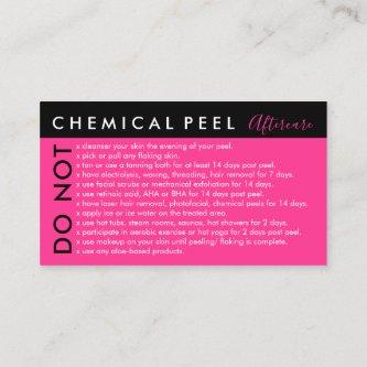 Neon Pink Chemical Peel Avoids Aftercare