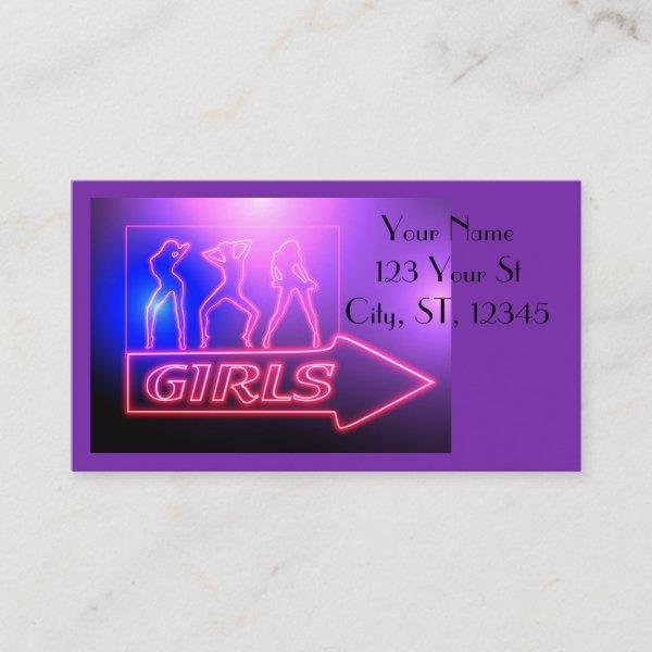 Neon Pink Girls Sign Thunder_Cove