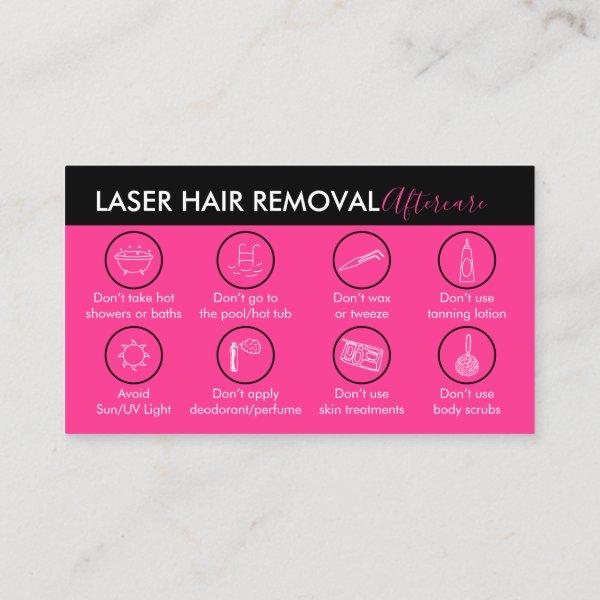 Neon Pink Laser Hair Removal Aftercare