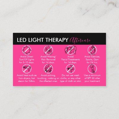 Neon Pink Led Light Therapy Aftercare