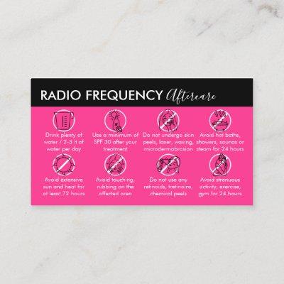 Neon Pink Radio Frequency Skin Tighten Aftercare