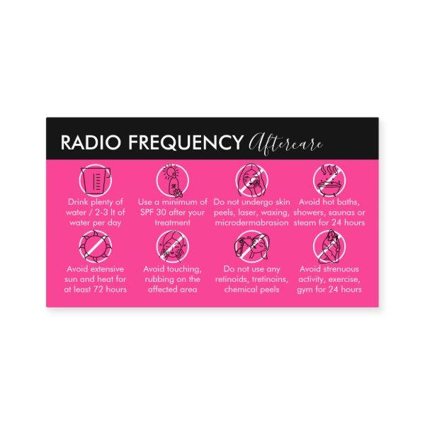 Neon Pink Radio Frequency Skin Tighten Aftercare