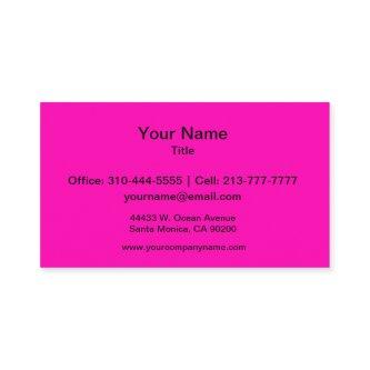 Neon Pink Solid Color Customize It