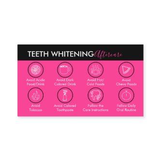 Neon Pink Teeth Whitening Aftercare Tips