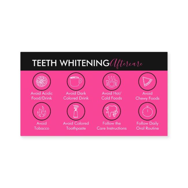 Neon Pink Teeth Whitening Aftercare Tips