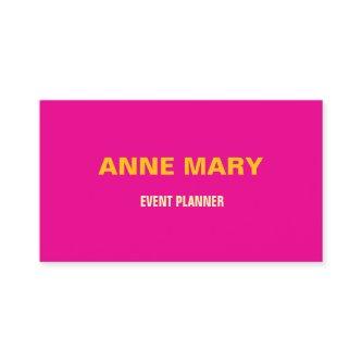 Neon Pink Yellow Orange Professional Event Manager