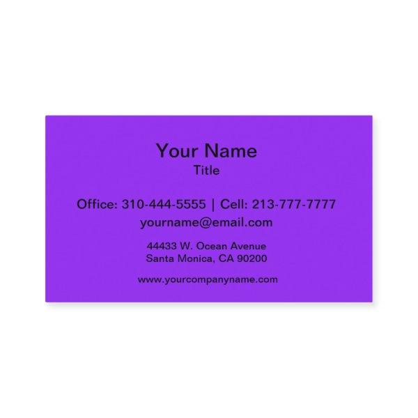 Neon Purple Solid Color Customize It