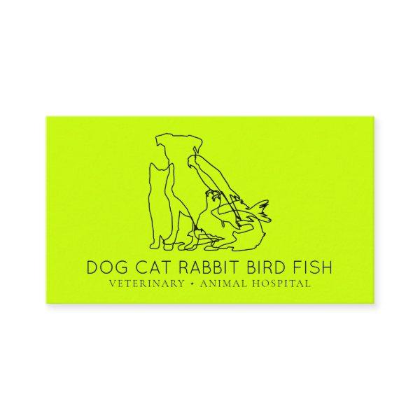 Neon Rescue Veterinary Dog cat fish rabbit bird