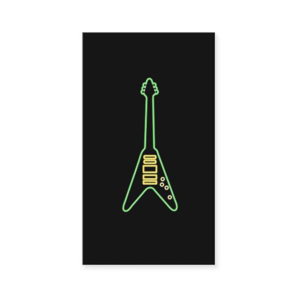 Neon Shirt Guitar Gift Idea Guitarist