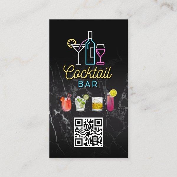 Neon Sign Cocktails | QR Code