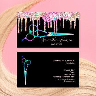 Neon Unicorn Holographic hairstylist hairdresser B