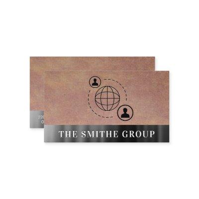 Network Communication Icon Metallic Background