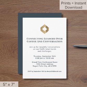 Networking Event Invitation with Logo
