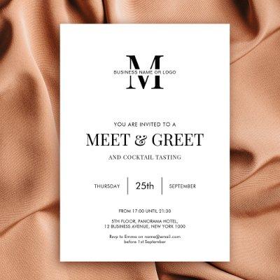 Networking Meet & Greet Minimalist Modern Business Invitation