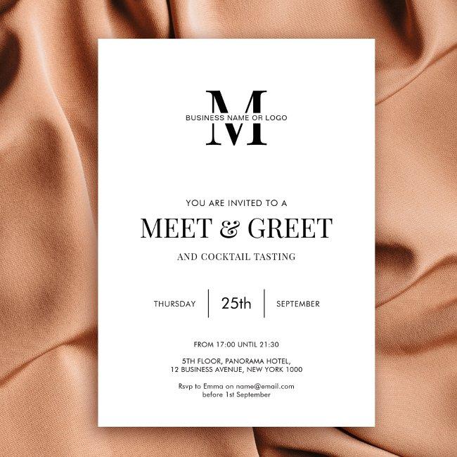 Networking Meet & Greet Minimalist Modern Business Invitation