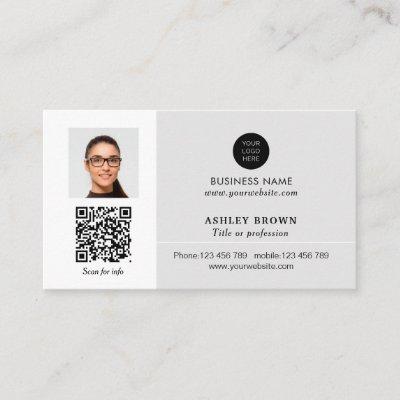Networking real estate QR code professional photo