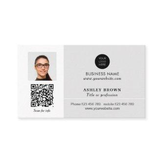 Networking real estate QR code professional photo