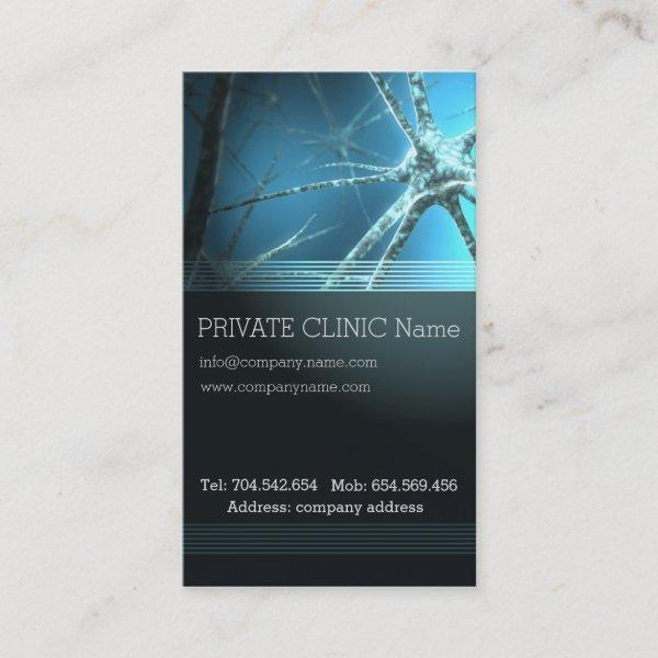 Neurologist Private Clinic Doctor Human Body Card