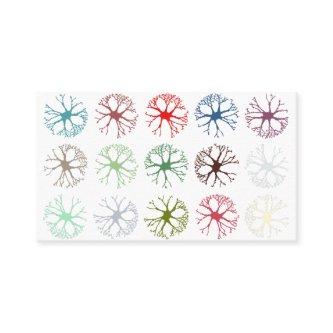 Neuronal Abstract Multicolour Art Throw Pillow