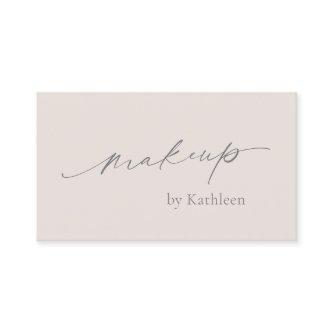 Neutral Beige QR Code Elegant Makeup Artist Modern