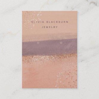 Neutral Boho and Rose Gold | Earring Display Card