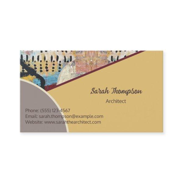 Neutral Elegance with Abstract Accents QR Code
