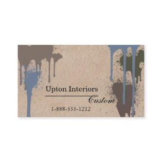 Neutral Paint Splatters and Brown Paper