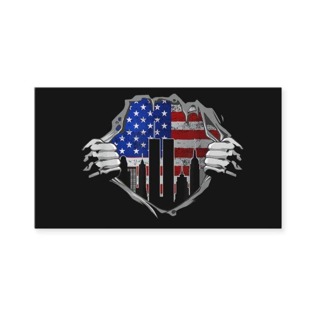 Never forget 21th anniversary usa american flag ch