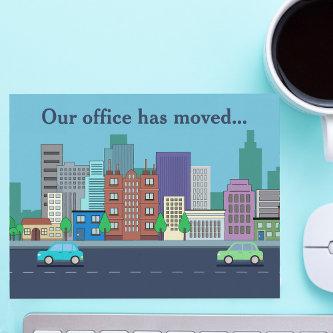 New Address Business Moving Offices Announcement Postcard