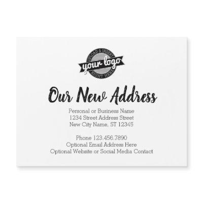 New Address Change with Business Logo