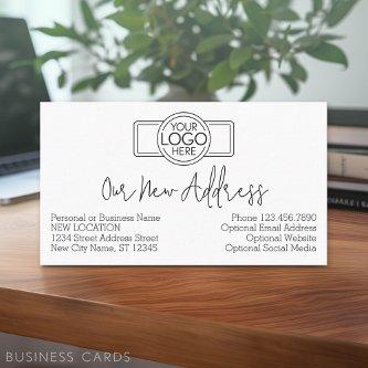 New Address Change with Business Logo