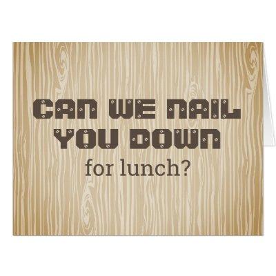 New employee onboarding free lunch invitation card
