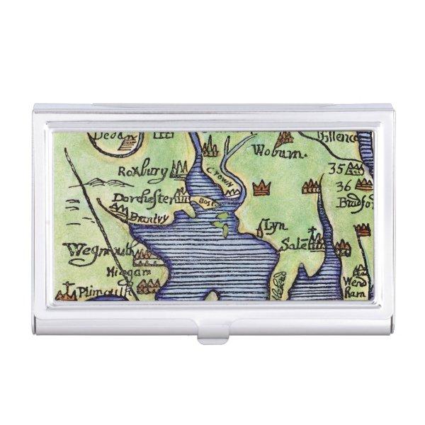 NEW ENGLAND MAP 1677  CASE