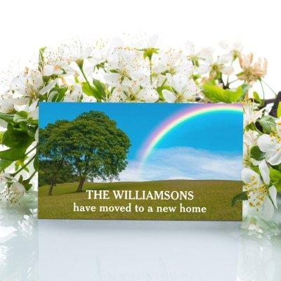 New Home Address Beautiful Rainbow Moving
