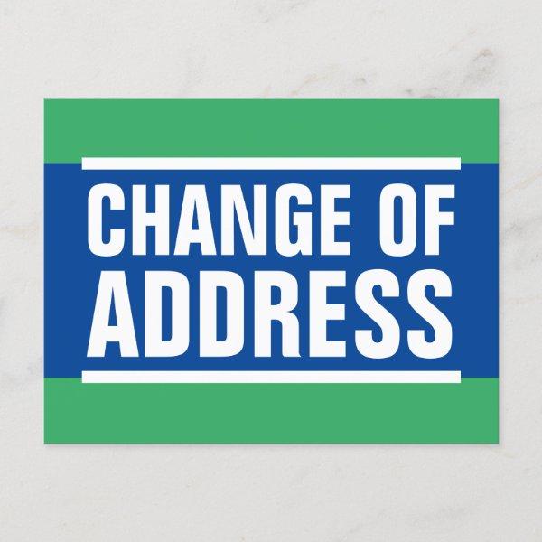 New home change of address moving postcards