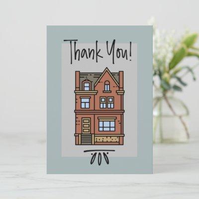 New Home Personalized Neigborhood Thank You Card