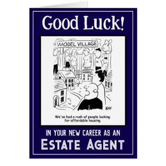New Job as an Estate Agent. Good Luck Card