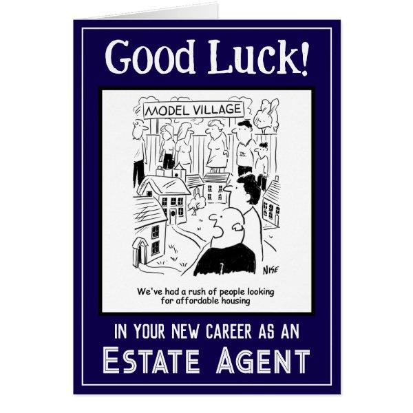 New Job as an Estate Agent. Good Luck Card