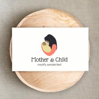 New Mother Holding Baby Logo