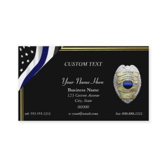 NEW Thin Blue Line Custom Badge