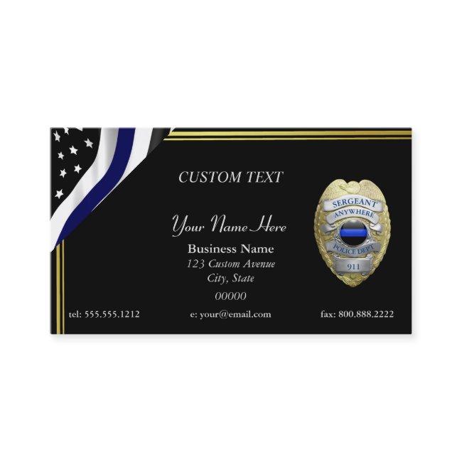 NEW Thin Blue Line DIY Custom Badge