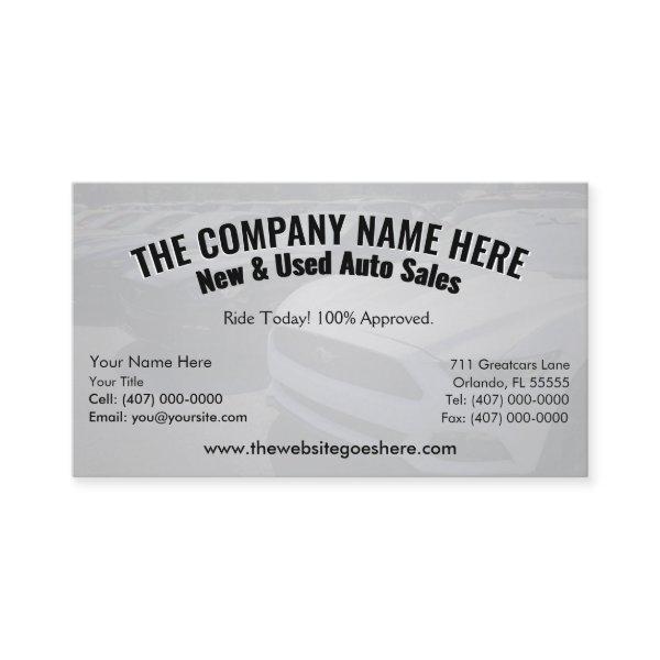 New & Used Car Sales - Auto Sales Double Sided Bus