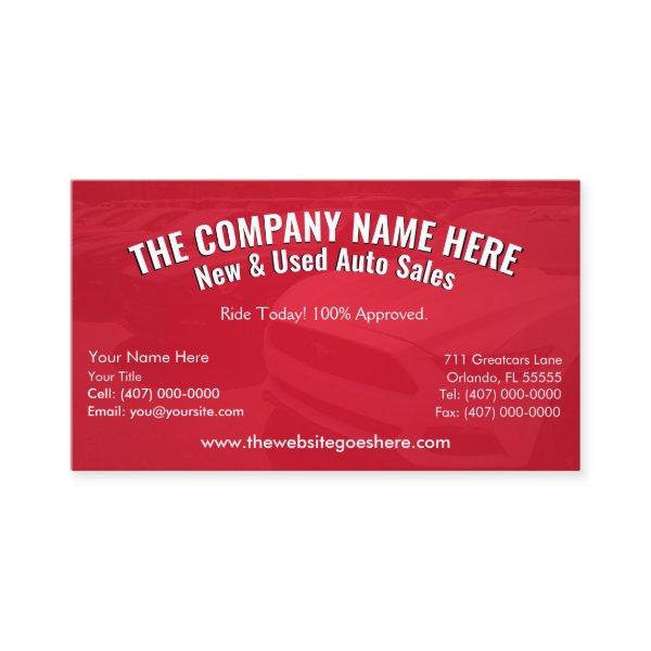 New & Used Car Sales - Auto Sales Double Sided