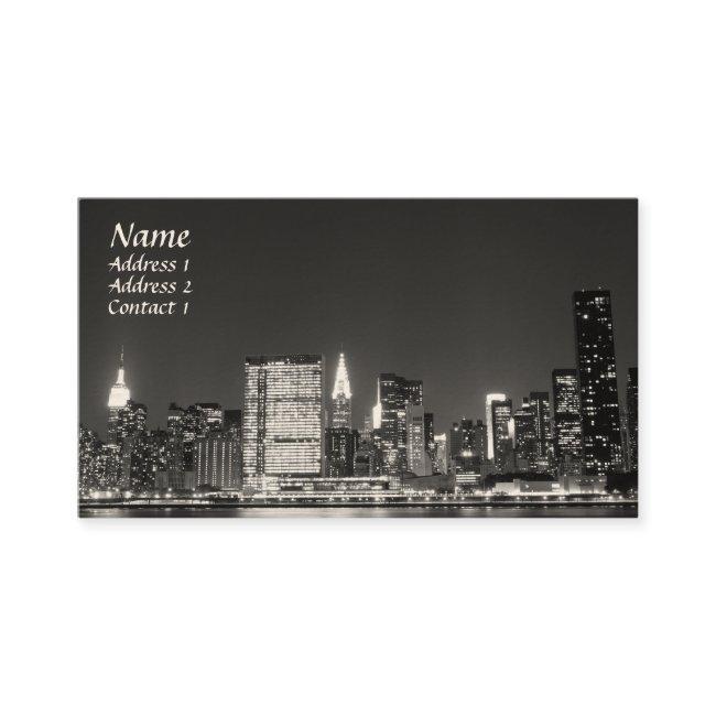 New York City Skyline at Night , Lower Manhattan