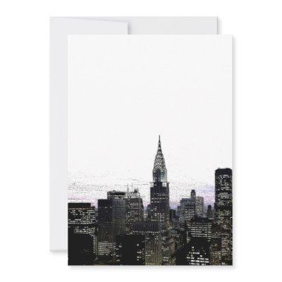 New York Silhouette Invitation