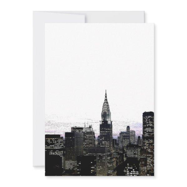 New York Silhouette Invitation
